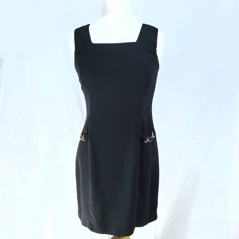 Vintage Long Paige Sheath Buckle LBD Dress